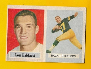 67880 1957 Topps #4 Lou Baldacci RC STEELERS CREASED - Bild 1 von 3