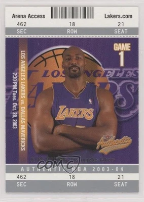 2003-04 Fleer Authentix Karl Malone #99 HOF - Image 1 of 2