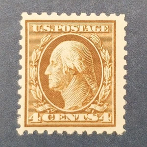 US Scott # 465 MH 4 centesimi gatto Washington $60 - Foto 1 di 2