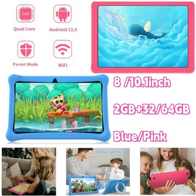 2025 Kids Tablet 8/10.1Inch, Android, 2GB 32GB 64GB Storage,WIFI, Dual Camera UK - Image 1 of 4