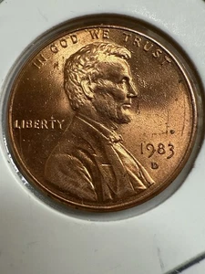 1983 D  Lincoln Penny , P550 - Picture 1 of 2