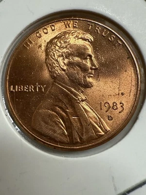 1983 D  Lincoln Penny , P550 - Image 1 of 2