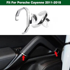 Manija interior cromada de la puerta delantera y trasera izquierda para Porsche Cayenne 2011-2018 - Imagen 1 de 15