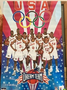 Dream Team 3 Olympic Costacos Poster 1996 Original Full-sized - Picture 1 of 1
