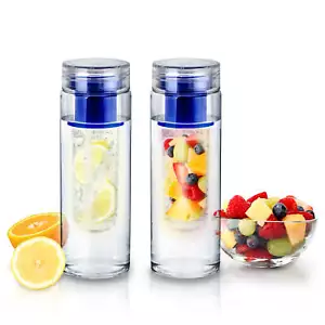 Paquete de 2 Infuze H2O - Botella de agua para infusor - Azul 24 oz - Imagen 1 de 4
