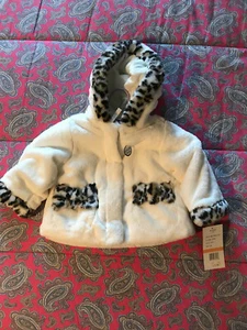*NEW* Rothschild Baby Faux Fur "Vanilla Ice" Coat (12M) - Picture 1 of 3