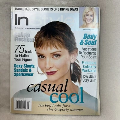 InStyle Magazine June 2000 Calista Flockhart Casual Cool Best Look - Image 1 of 4
