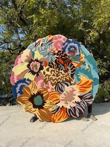 5x8/6x9/8x10/9x12/ Missoni rug Rajmahal colourful floral pattern zigzag accents - Picture 1 of 11