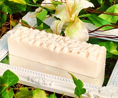 PAMPER CAFE Shea Butter Natural Handmade Soap Loaf Cold Process 1KG Vanilla Scent