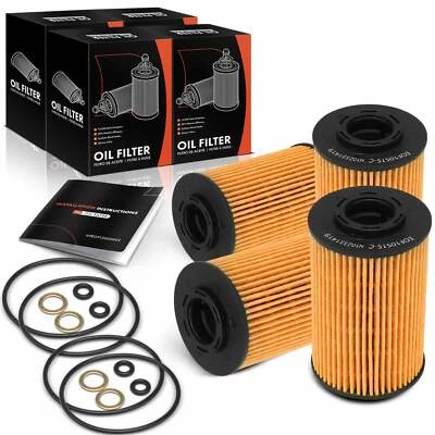 Filtro de aceite de motor 4 piezas para Hyundai Sonata Santa Fe Genesis Azera Kia Amanti 10K Foto 1 de 4