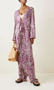 NWT $497 Alexis Setti Robe in Amethyst; XS - Picture 1 of 7