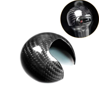 Carbon Fiber Style Gear Shift Knob Head Cap Cover Trim For Audi A3 S3 2012-2018 - image 1 of 4