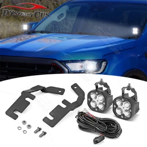For Ford Ranger 2019-2020 2021 2022 2023 -40W LED Ditch Lights Mounts Wire Combo - Picture 1 of 7