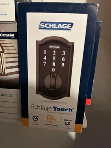 Catenaccio touchscreen senza chiave Schlage Touch secolo nero opaco (BE375D CEN 622) - Foto 1 di 1