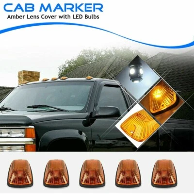 5x Luces de señalización ámbar para camionetas Chevy/GMC 1988-2002 techo cabina Foto 1 de 4