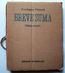 Fierro, Enrique - Breve Suma - Tomás Parra - Elena Jordana - 1° Edición - (1976) - Picture 1 of 2