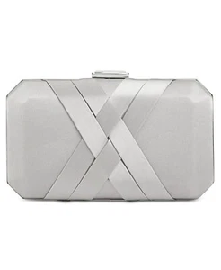 INC International Concepts Women's Tina Satin Clutch - Picture 1 of 4