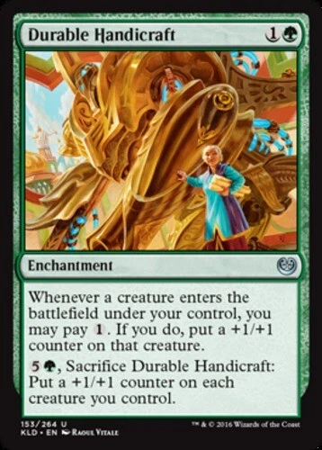 Durable Handicraft ~ Moderately Played Kaladesh MTG Magic UltimateMTG Green Card - Image 1 of 1