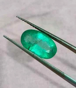 GSI Certified 2.45ct Velvet Green Colombian Emerald, Natural Gemstone - Picture 1 of 8