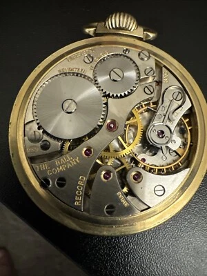 ANTIQUE BALL COMMERCIAL 17 JEWEL  gold filled Keystone case Model 435 open face - Image 1 of 3