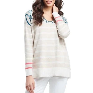 Nic+Zoe This and That Sweater in Neutral Multi Women's L - Picture 1 of 11
