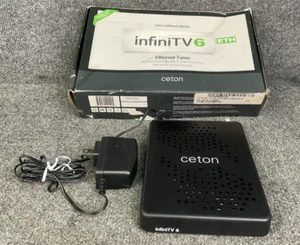 Ceton InfiniTV 6 ETH Ethernet Cable Card Network Tuner With Power Adapter - Picture 1 of 16