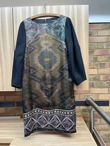 Etro Wool & Silk Printed Occasion Dress Size I42 UK8-10 - Picture 1 of 9