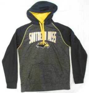 Southern Miss Men's Medium Gray & Yellow Sweatshirt Hoodie - Picture 1 of 5