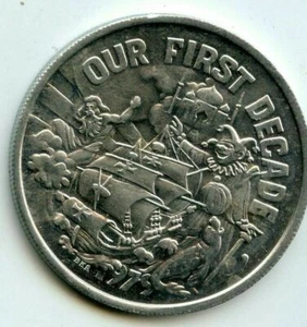 Mardi Gras Doubloon Krewe of Atlas 1979 Aluminum - Picture 1 of 2