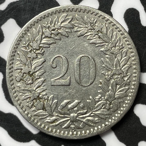 1909 Switzerland 20 Rappen Lot#M4908 Cover