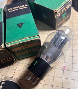 3 New in Box's NOS/NIB Sylvania 6A3 TRIODE UX-4 pin Tubes - Picture 1 of 3