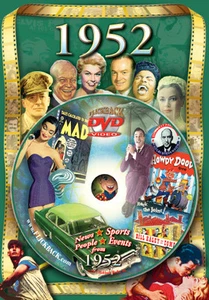 1952 Flickback DVD Greeting Card: Great Birthday or Anniversary Gift - Picture 1 of 1