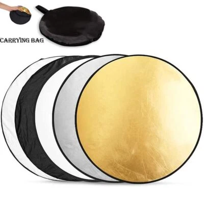 Multi-Disc Photo Studio 5 in 1 Collapsible Reflector Photography Light Diffuser - Image 1 of 4