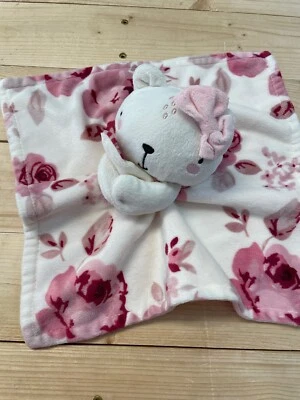 MANTA DE SEGURIDAD AMOROSA de peluche para bebé Modern Moments by Gerber gato blanco/rosa Foto 1 de 3