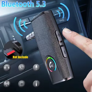 Bluetooth 5.3 Audio Music Wireless Receiver AUX 3.5mm Car Handsfree Adapter Kits - Picture 1 of 12