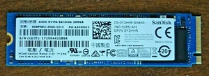 NEW A400 NVME SANDISK 256GB (SD9PN9U-256G-1012, 0Y2HHR) - Picture 1 of 2