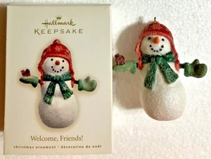Hallmark ~ 2007 ~ WELCOME FRIENDS ~  Snowman ~ Keepsake Ornament~ NM - Picture 1 of 14