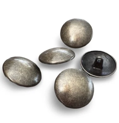 messing gewölbte Ösenknöpfe Metall 13mm, 15mm, 17mm, 22mm oder 25mm (10 Stück) - Bild 1 von 4