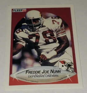 1990 FREDDIE JOE NUNN CARD #337 FLEER Phoenix Cardinals Football 🏈 Card - Picture 1 of 12