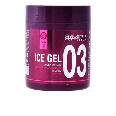 Gel de hielo Salerm Pro Line gel de peinado de sujeción fuerte con arginina 7,0 0z - Imagen 1 de 2