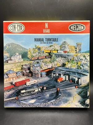Vintage N CON-COR HELJAN B804 Manual Turntable Kit Boxed New Old Stock Sealed - Image 1 of 4