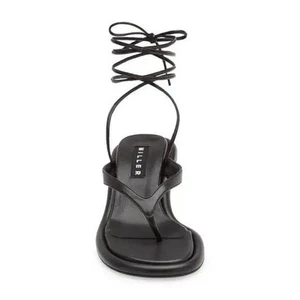 Simon Miller F213 Riemen-Sandalen zum Binden mit Knöchelriemen Größe 35, US 4,5-5 schwarz NEU - Bild 1 von 8