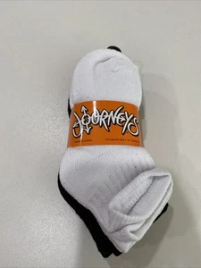 Journeys Quarter Top Crew Socks 5 Pack - Toddler - Black / White 4-10 - Picture 1 of 3