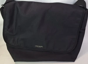 Kate Spade Black Laptop Messenger Should Bag Nylon 14"x11" Outdoor Multi-purpose - Picture 1 of 14