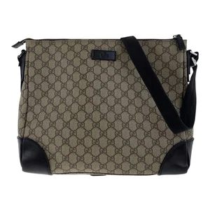 GUCCI 110054 Shoulder Bag Messenger Bag Beige Brown GG Supreme Canvas GG - Picture 1 of 9