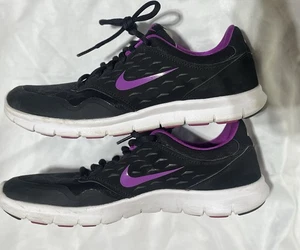 Nike Orive Print Suede-Mesh Running Shoes Sneaker Black Womens Sz 7 - Picture 1 of 8