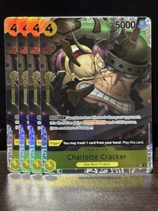 Charlotte Cracker Playset - OP03-108 x4 - PRB01 Reprint - One Piece TCG - Picture 1 of 1