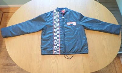 60's-70's Vintage Chevrolet Bowtie Racing Jacket GM Large Size Chevy w/ Patch - Image 1 of 4