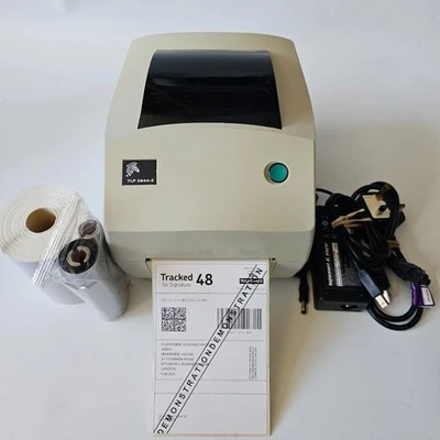 Zebra TLP3844 TLP3842 TLP3844-Z 300dpi Direct Thermal Label Printer LAN USB  942 - Image 1 of 4