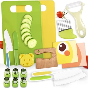 13pcs Kitchen Set with Plastic Cutting Board | montessori 13 piece cooking...... - Picture 1 of 5